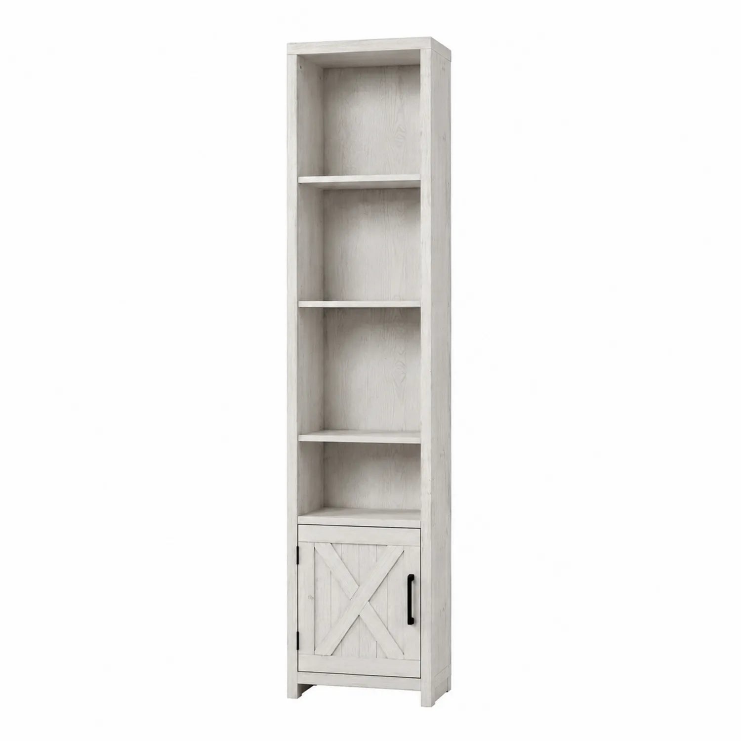 Estantería alta de madera de pino blanco 180 cm