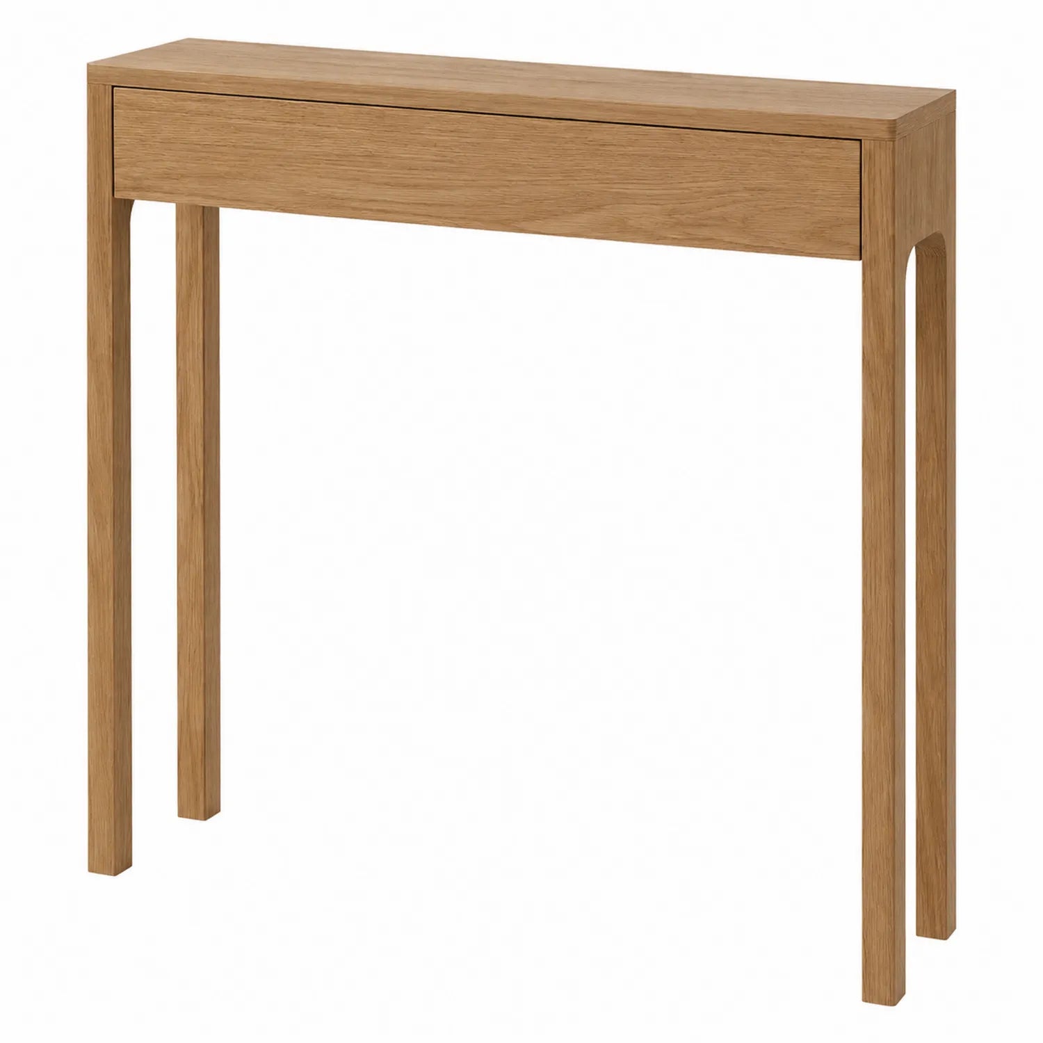 Mesa consola de madera de roble 120x35x75 cm