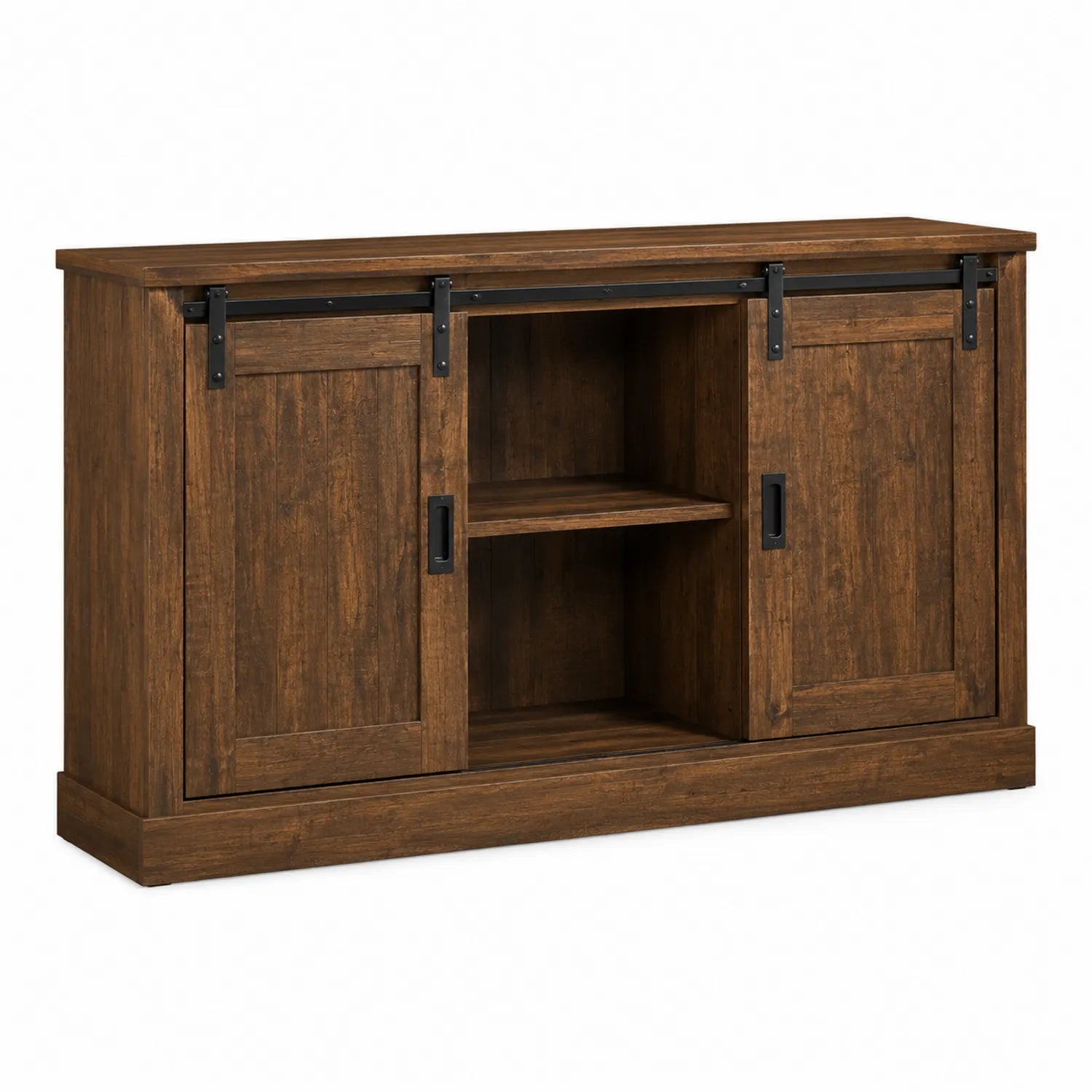 Mueble de Madera para TV con Puertas Correderas 150x40x80cm